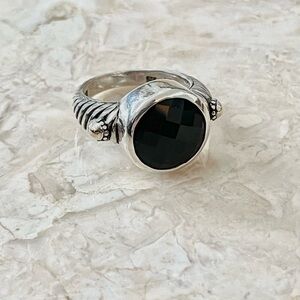 Effy Sterling and Black Onyx Ring